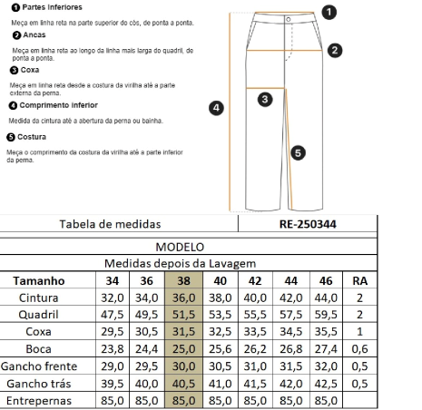 CALÇA WIDE LEG FEMININA CINTURA ALTA LAVAGEM MEDIA SEM ELASTANO - Imagem 7